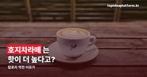 빽다방 호지차라떼, 칼로리는 핫이 더 높습니다